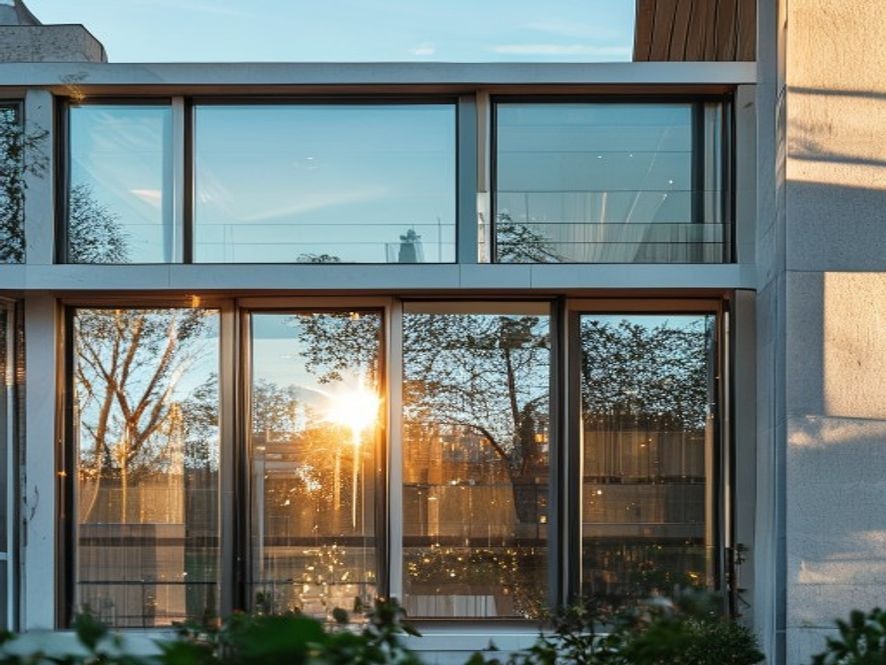 Streak-free exterior window glass after a cleaning service